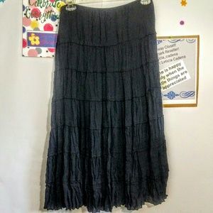 Rene Margo Maxi Tiered Skirt Large